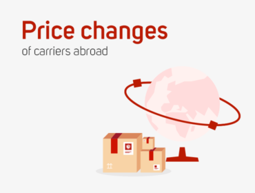 Price changes in services of partner carriers abroad