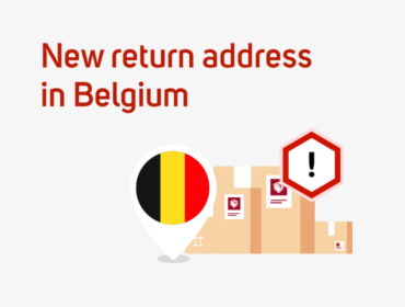 New return address in Belgium